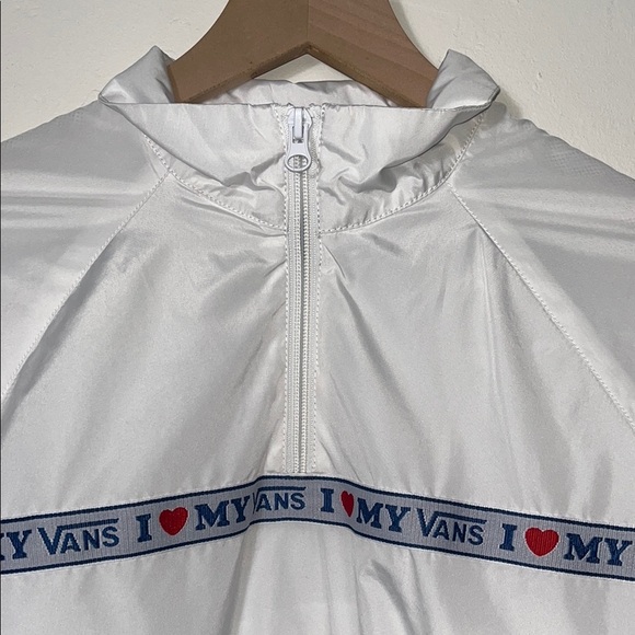 Vans White Half-Zip Pullover - Picture 8 of 10